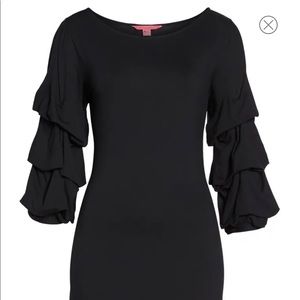 NWT Lilly Pulitzer leonie black dress L